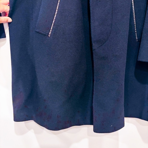 BIELA Navy wool coat - Picture 5 of 9